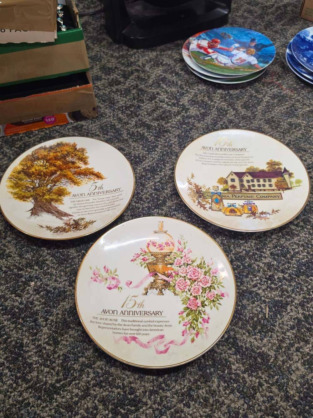 Avon Commemorative Anniversary Collectors Plate Lot